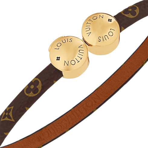 Monogram Accessories Leather Bracelets Historic Mini Monogram Bracelet | Louis Vuitton ® (Product zoom)
