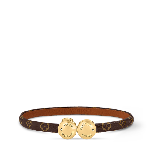 Monogram Accessories Leather Bracelets Historic Mini Monogram Bracelet | Louis Vuitton ® (Product zoom)