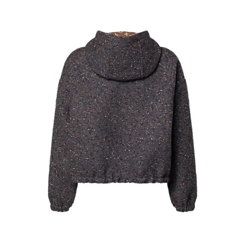 Ready-to-Wear Coats and Jackets Hooded Bouclette Tweed Jacket | Louis Vuitton ® (Product zoom)