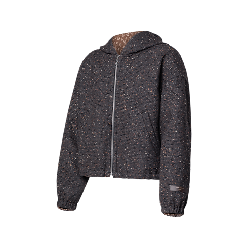 Ready-to-Wear Coats and Jackets Hooded Bouclette Tweed Jacket | Louis Vuitton ® (Product zoom)
