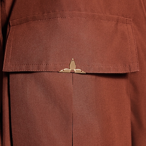 Ready-to-Wear Tops Hooded Washed Silk Shirt | Louis Vuitton ® (Product zoom)