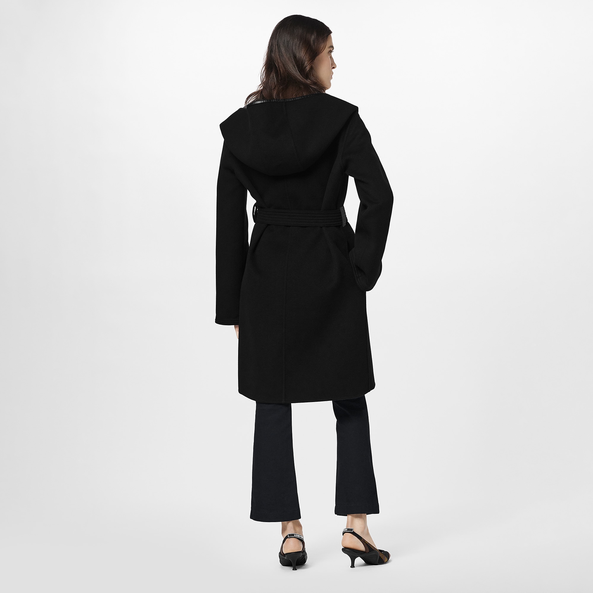 Hooded Wrap Coat