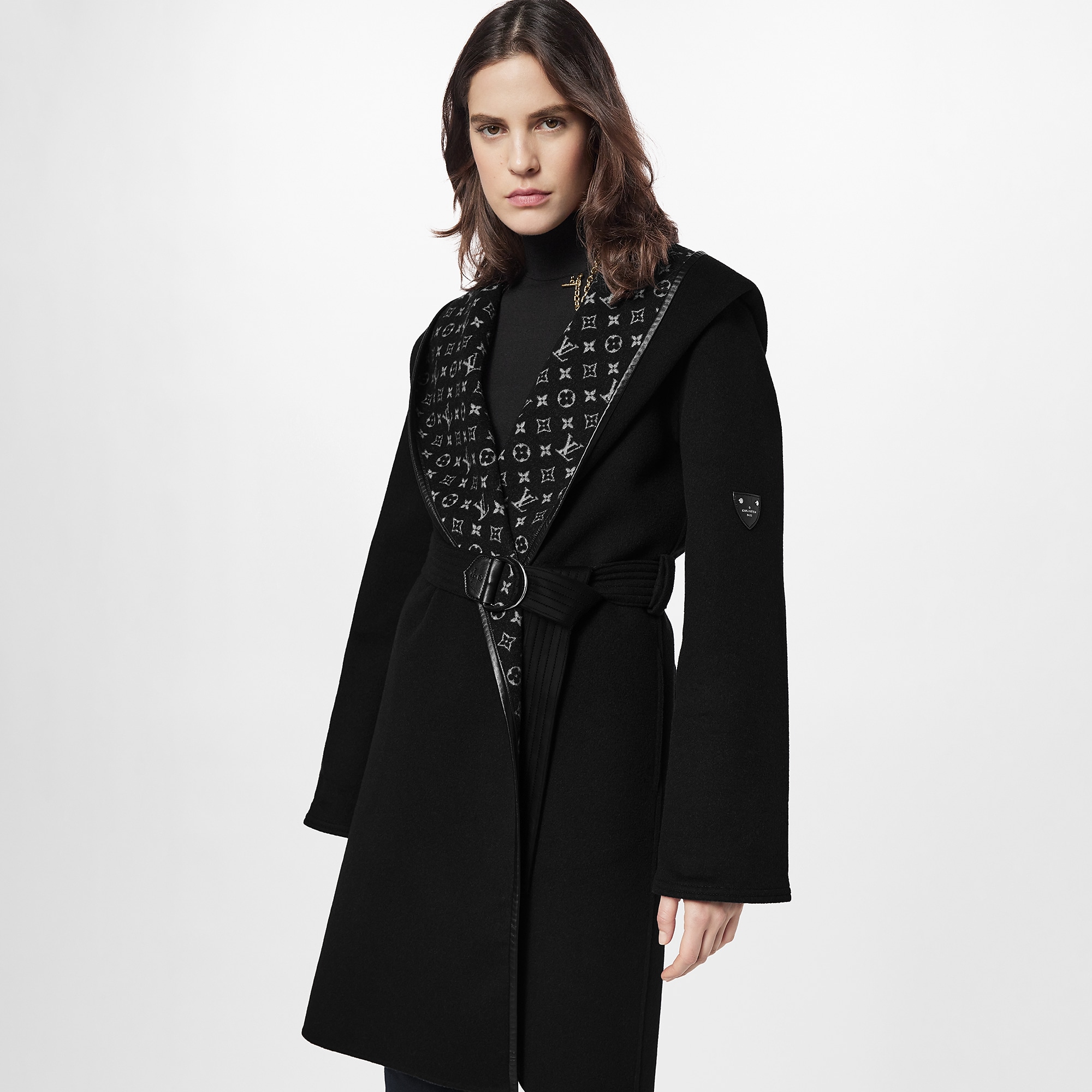 Hooded Wrap Coat