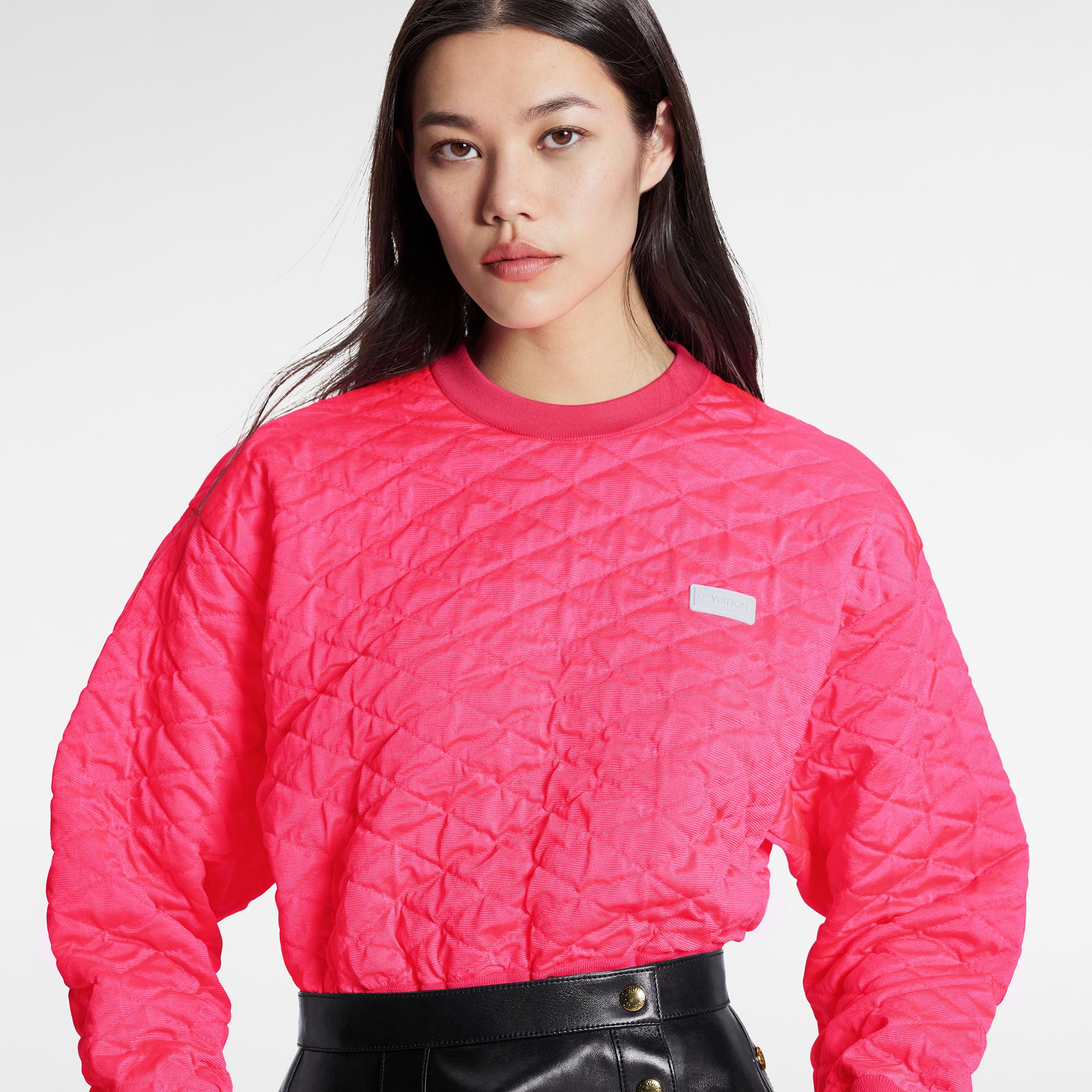 Hot Pink Quilted Pullover - WOMEN 