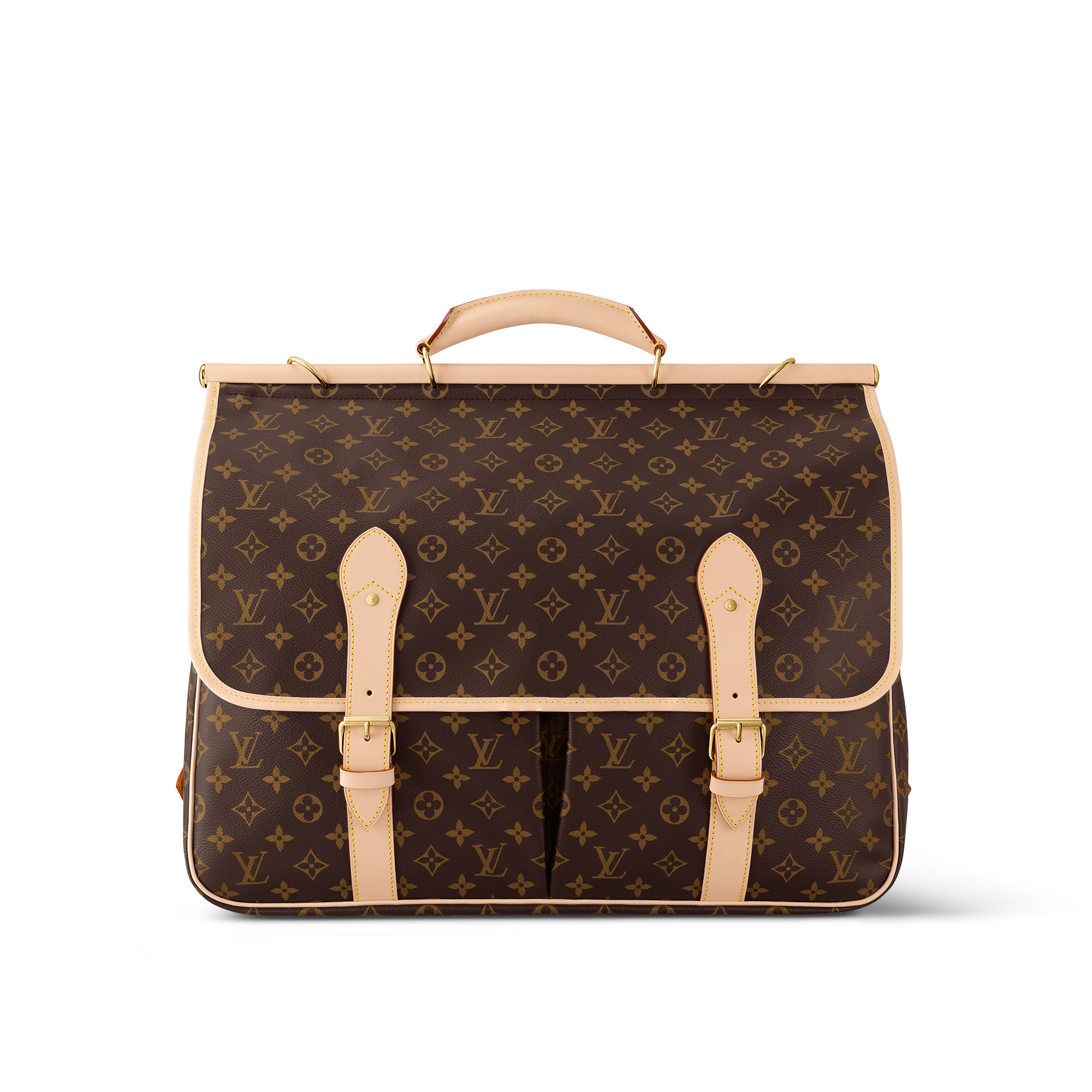 Monogram Canvas Personalization Leather Goods } Hunting Bag | Louis Vuitton ® (Product zoom)