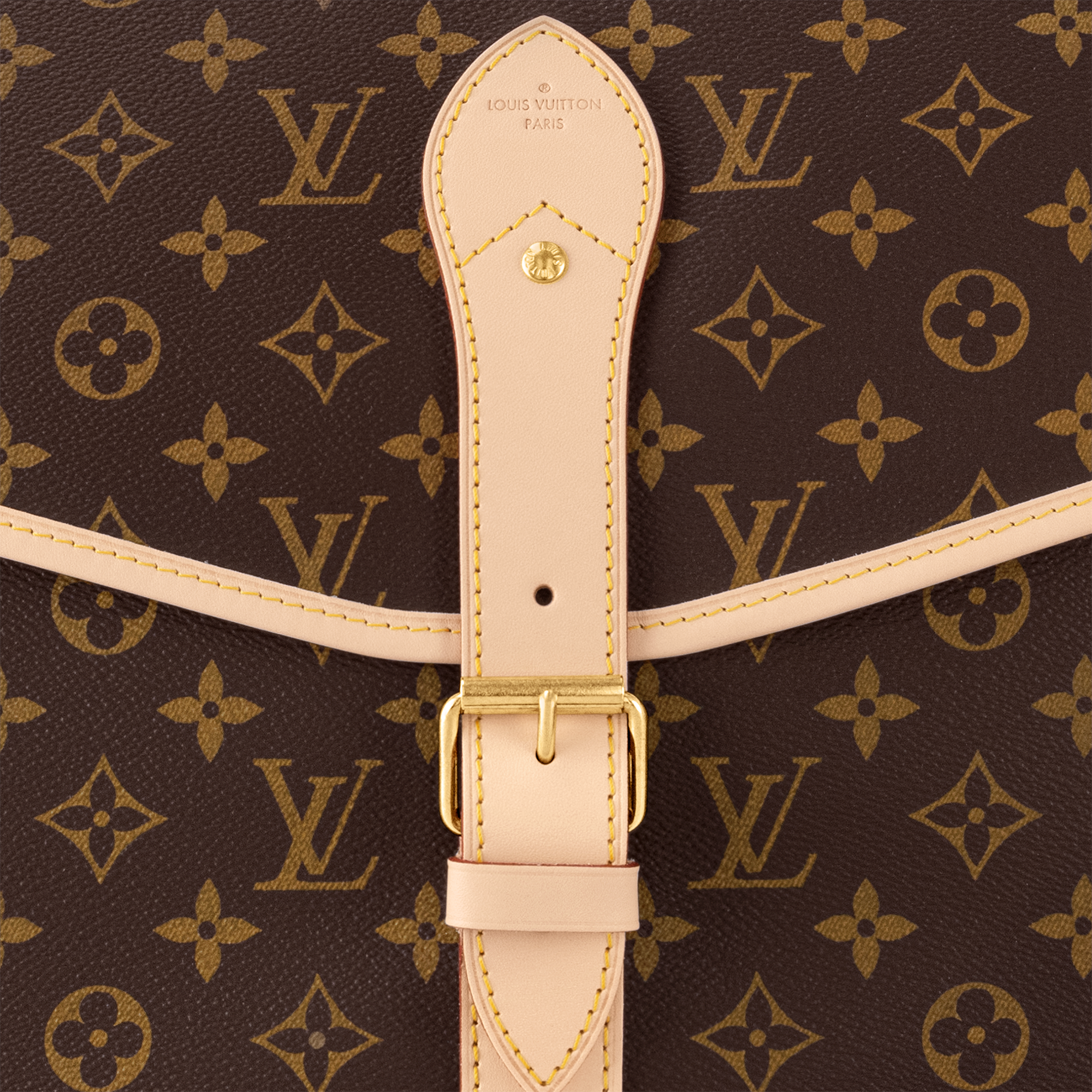Monogram Canvas Personalization Leather Goods } Hunting Bag | Louis Vuitton ® (Product zoom)