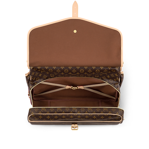 Monogram Canvas Personalization Leather Goods } Hunting Bag | Louis Vuitton ® (Product zoom)