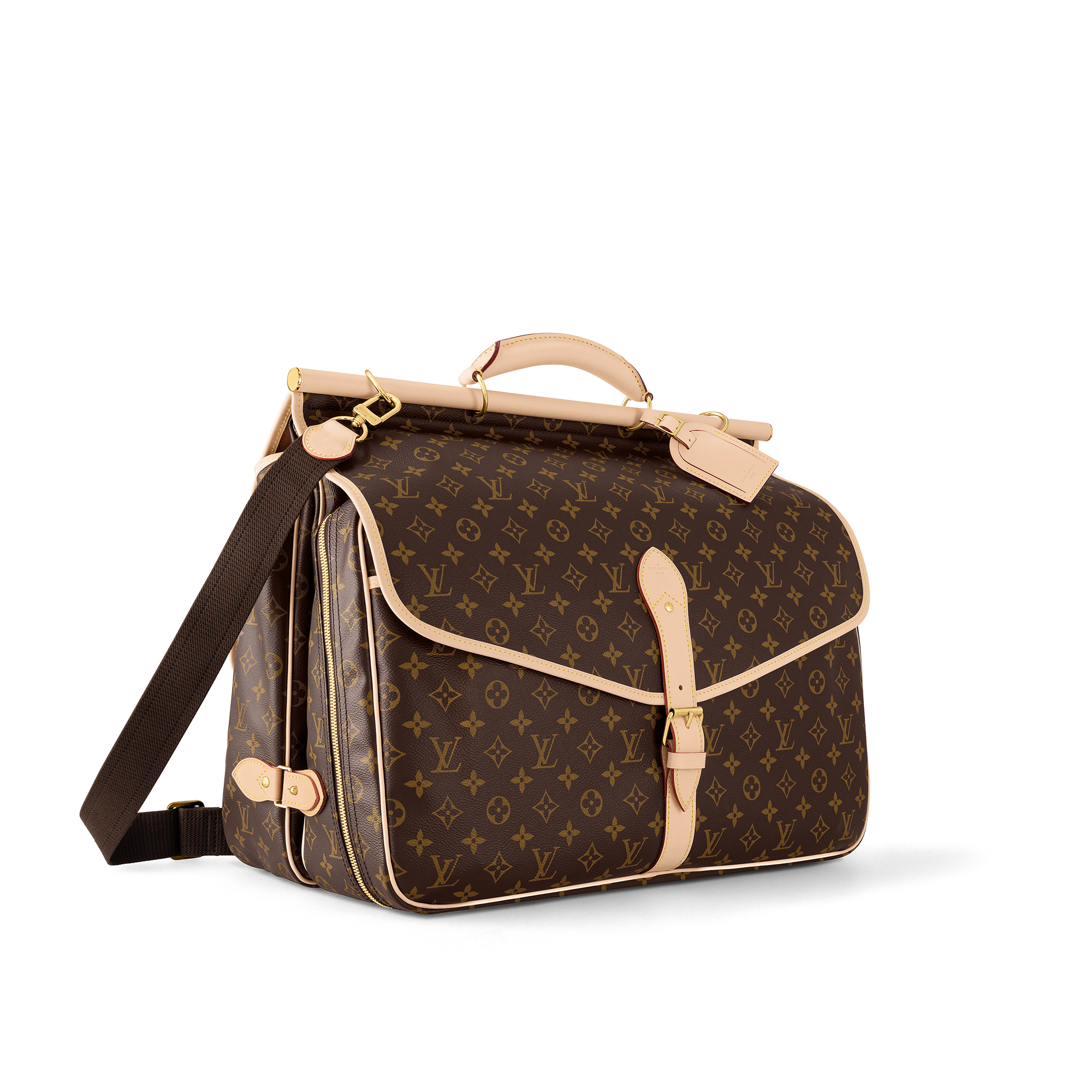 Monogram Canvas Personalization Leather Goods } Hunting Bag | Louis Vuitton ® (Product zoom)