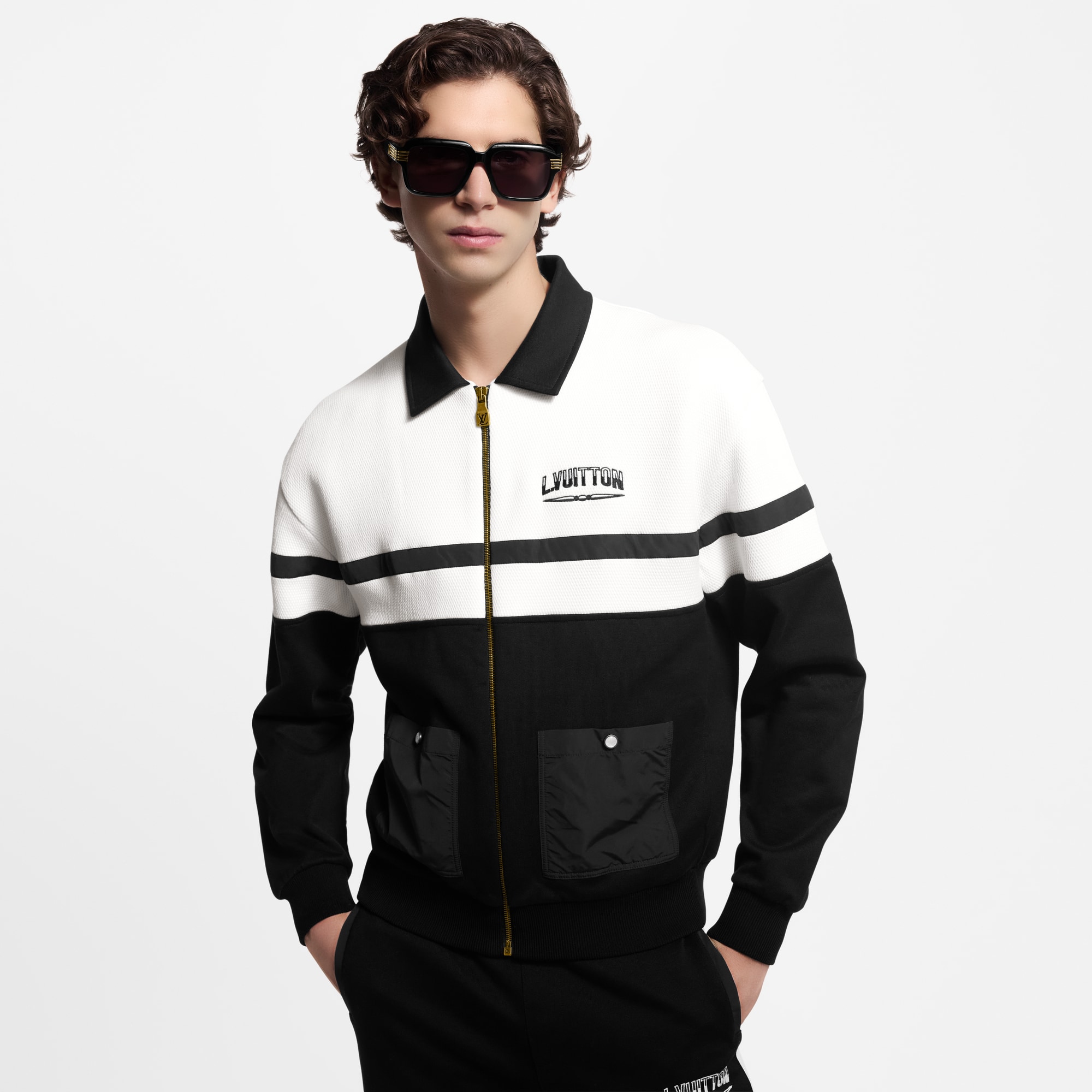  Ready-to-Wear All Ready-to-Wear Hybrid Jersey Blouson | Louis Vuitton ® (Product zoom)