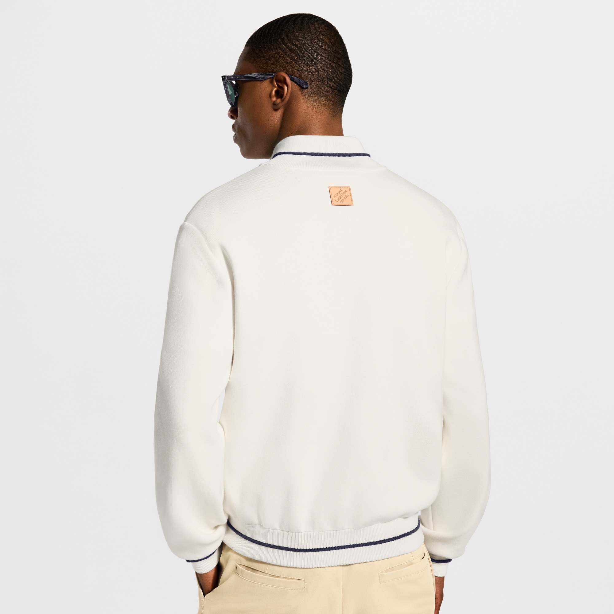 Louis Vuitton Staples Edition ホワイトスウェット Hybrid Knit Track 