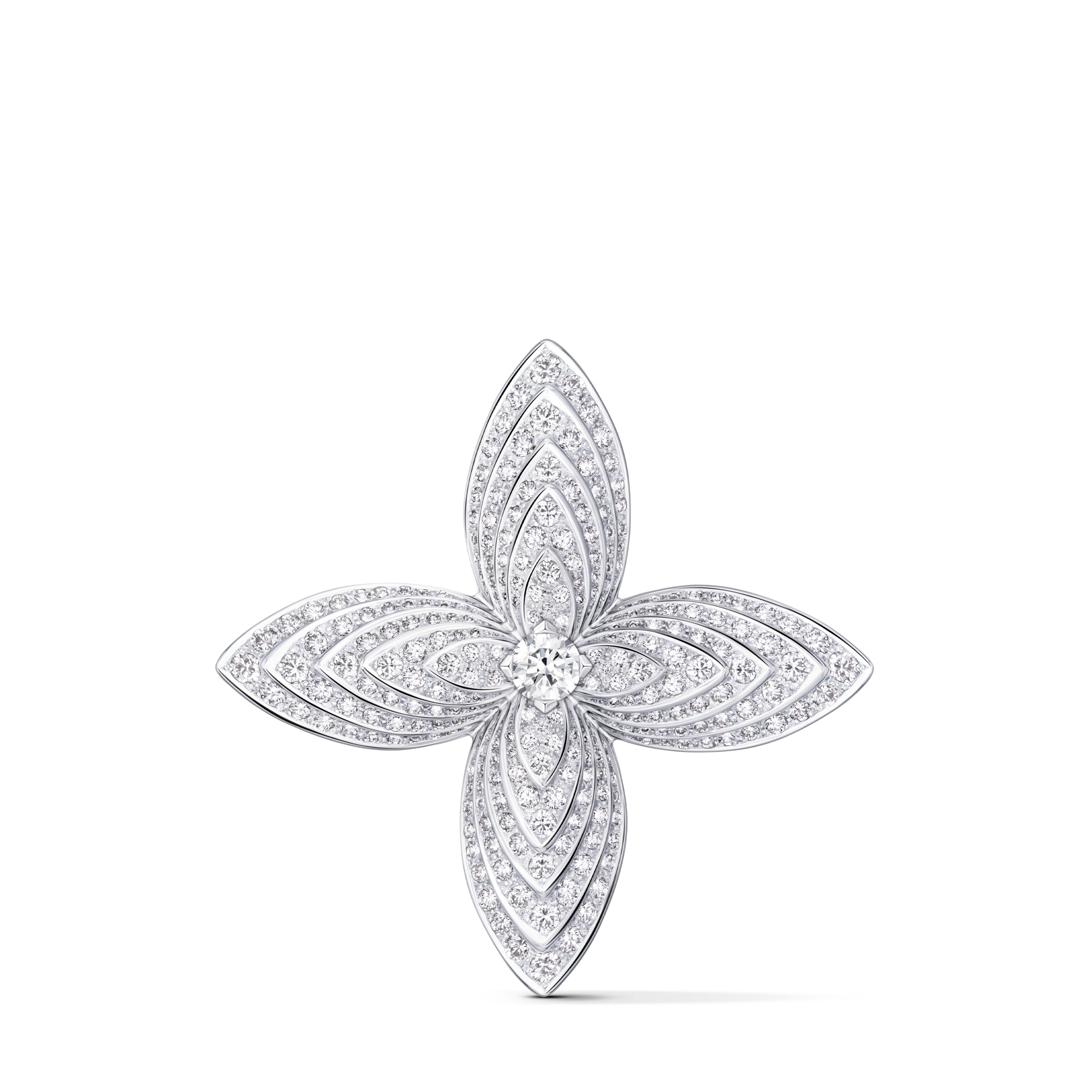  Jewelry Others Idylle Blossom Brooch, White Gold & Diamonds | Louis Vuitton ® (Product zoom)