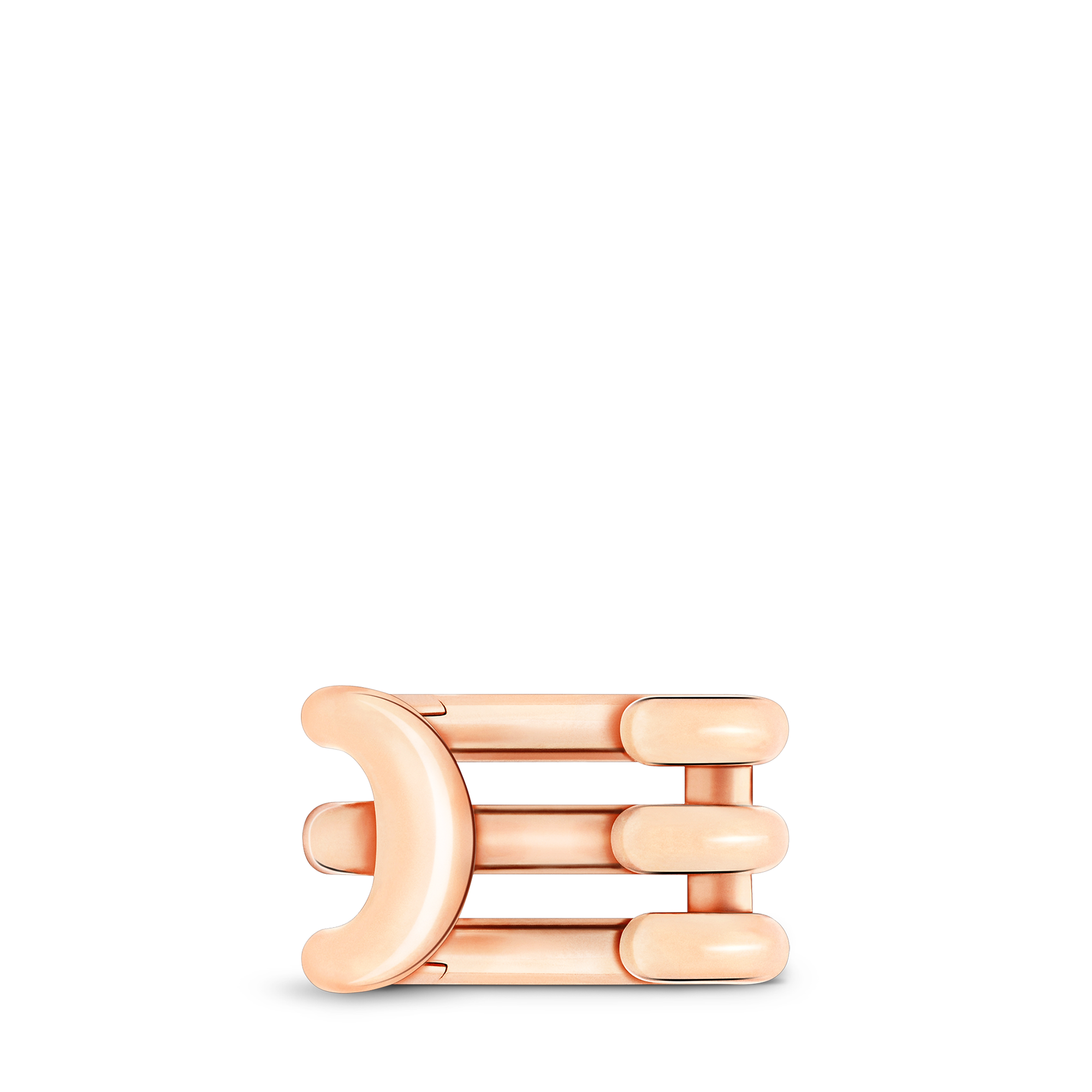 Idylle Blossom Ear Cuff, Pink Gold And Diamonds - Per Unit