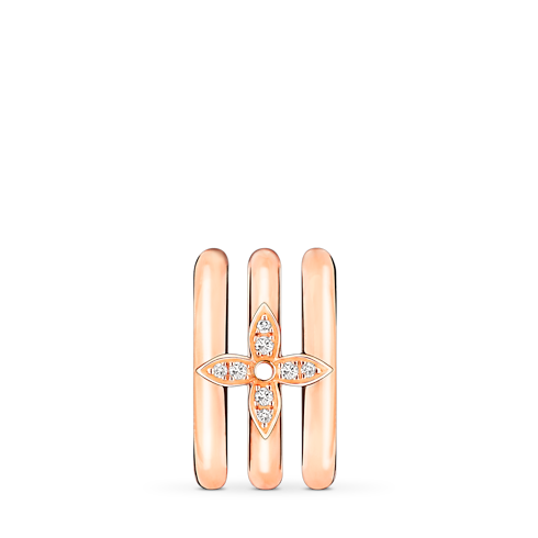 Categories Earrings Idylle Blossom Ear Cuff, Pink Gold And Diamonds - Per Unit | Louis Vuitton ® (Product zoom)