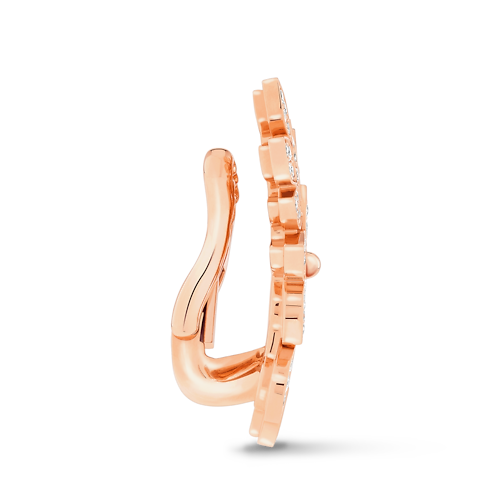 Categories Earrings Idylle Blossom Ear Cuff, Pink Gold And Diamonds - Per Unit | Louis Vuitton ® (Product zoom)