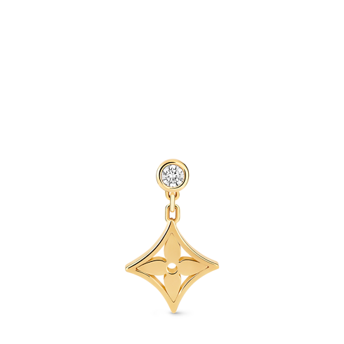 Categories All Fine Jewelry Idylle Blossom Ear Stud, Yellow Gold And Diamond - Per Unit | Louis Vuitton ® (Product zoom)