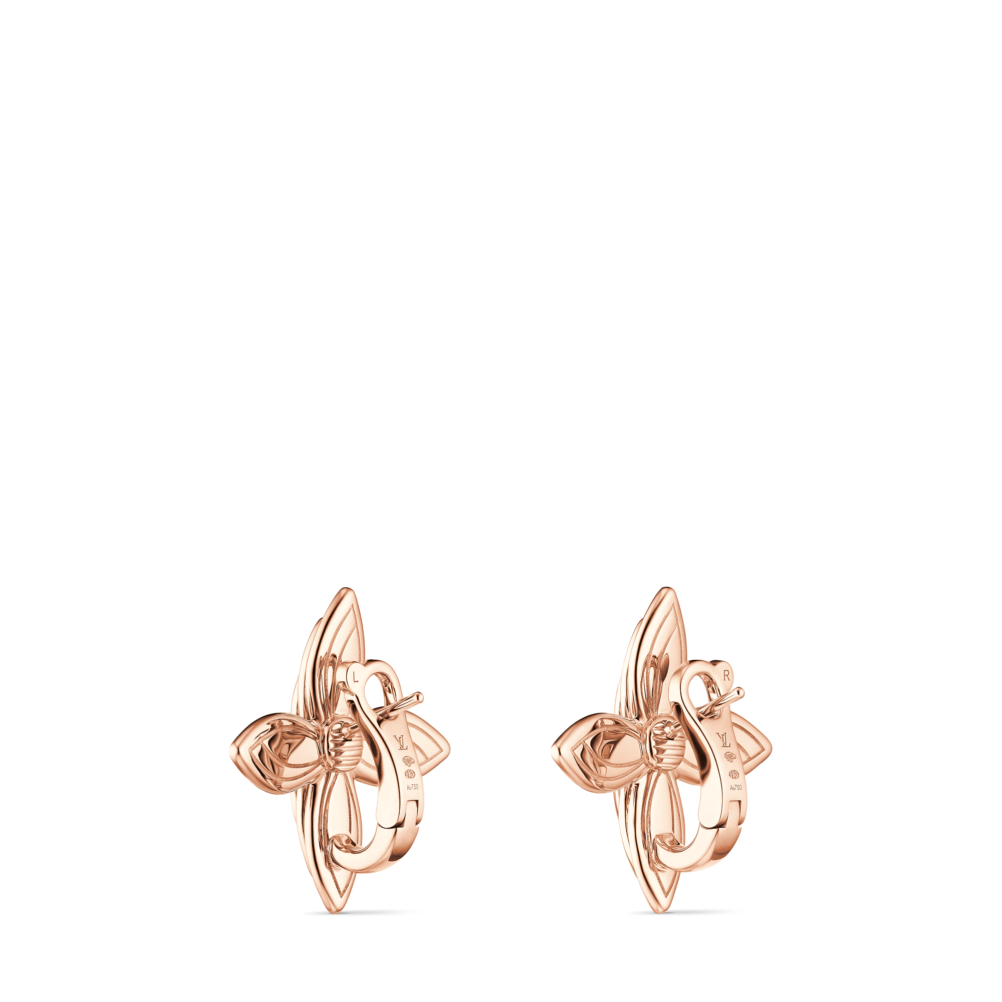 Idylle Blossom Earrings, Rose Gold and Diamonds