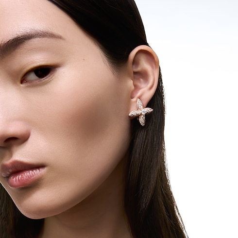Jewelry Earrings Idylle Blossom Earrings, Rose Gold and Diamonds | Louis Vuitton ® (Product zoom)