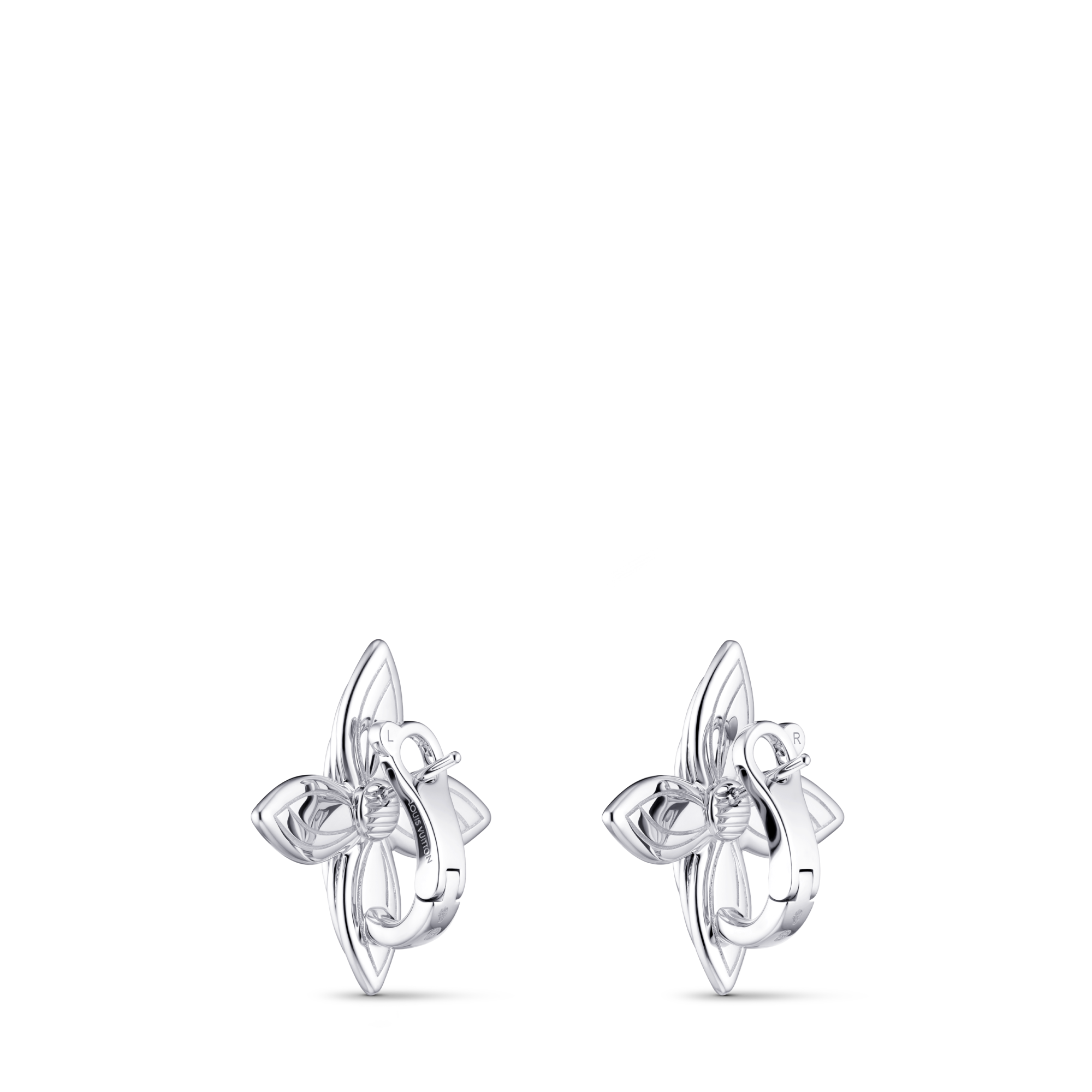  Jewelry Earrings Idylle Blossom Earrings, White Gold & Diamonds | Louis Vuitton ® (Product zoom)