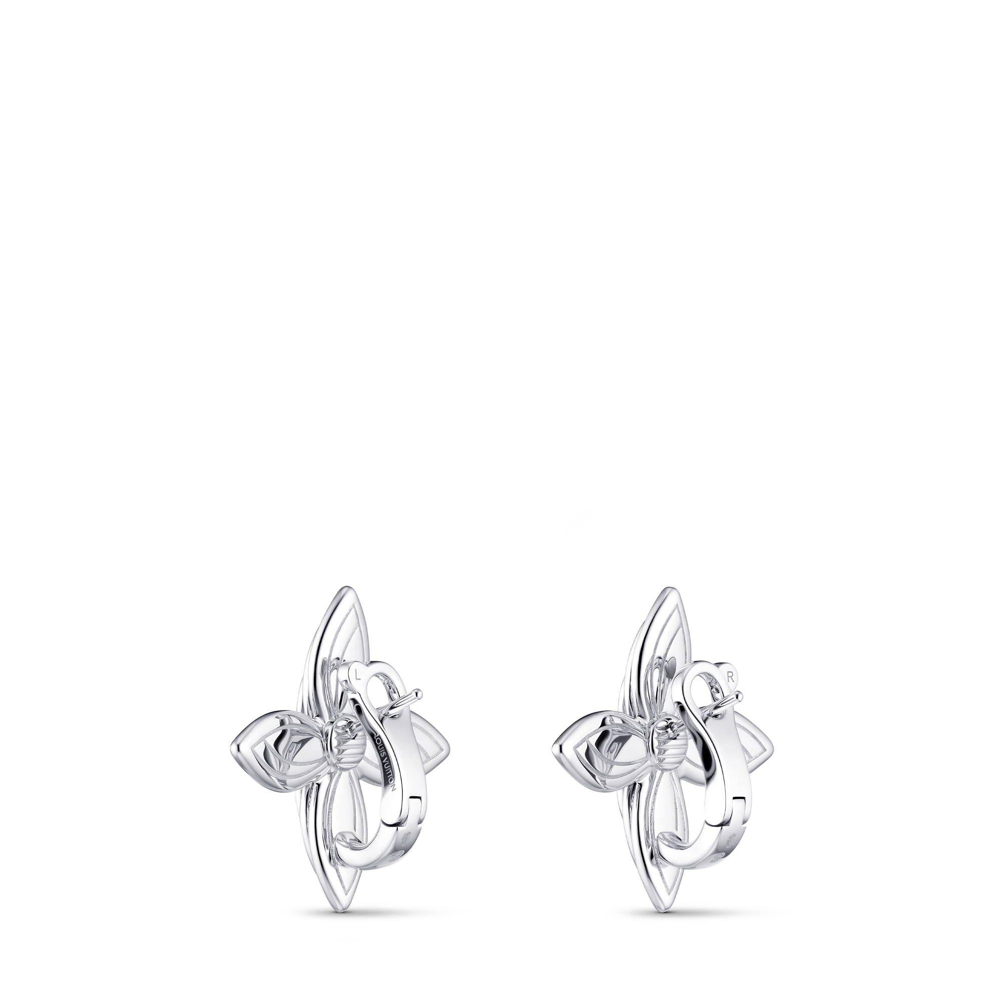 Idylle Blossom Earrings, White Gold & Diamonds