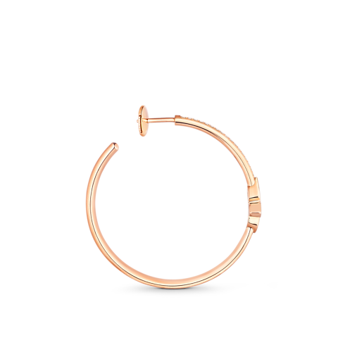 Categories All Fine Jewelry Idylle Blossom Hoops, Pink Gold And Diamonds | Louis Vuitton ® (Product zoom)