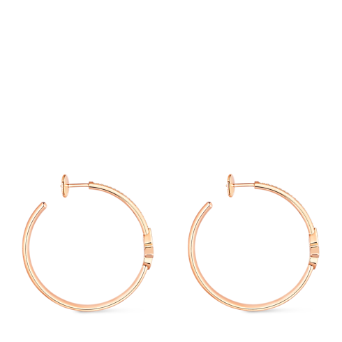 Categories All Fine Jewelry Idylle Blossom Hoops, Pink Gold And Diamonds | Louis Vuitton ® (Product zoom)