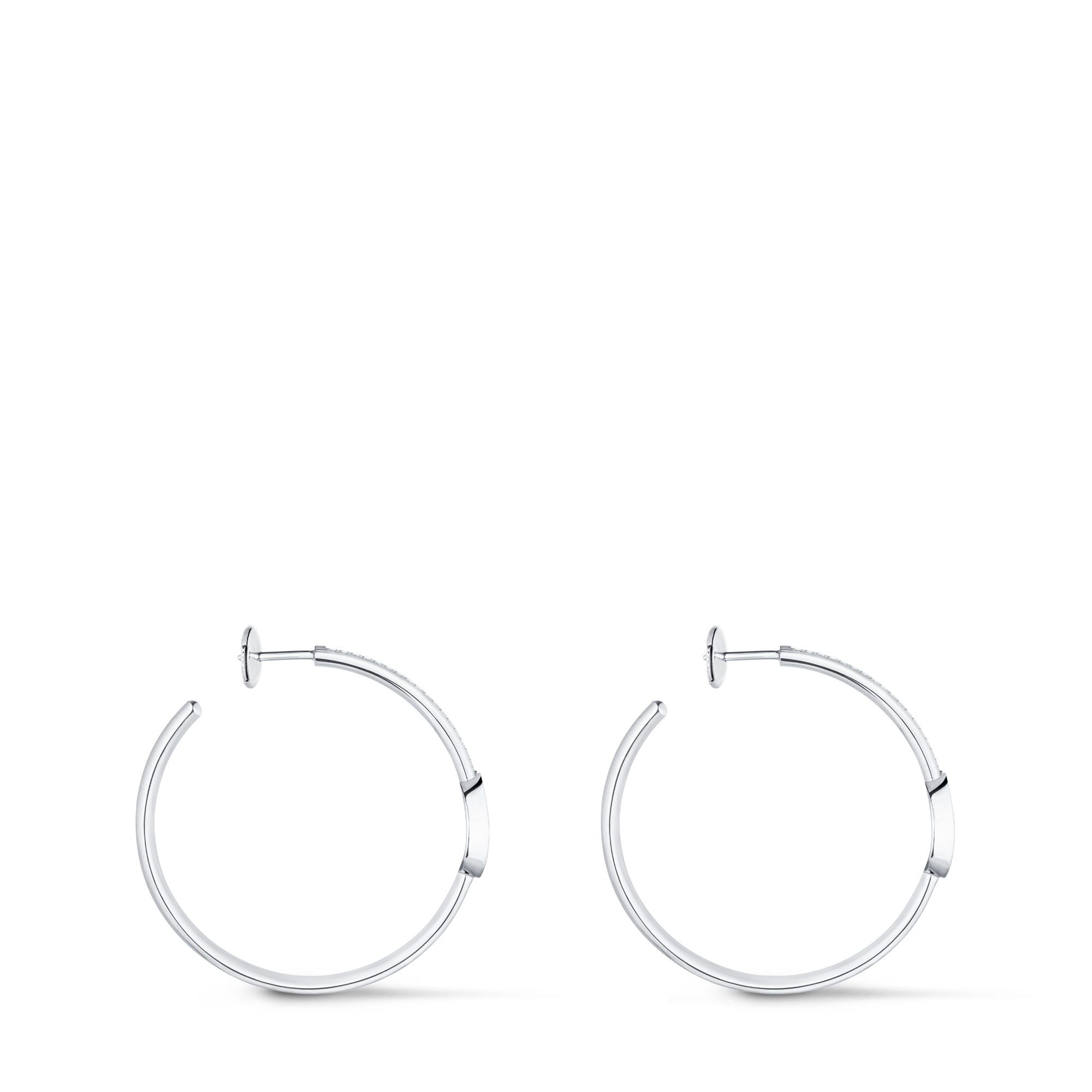  Categories All Fine Jewelry Idylle Blossom Hoops, White Gold And Diamonds | Louis Vuitton ® (Product zoom)