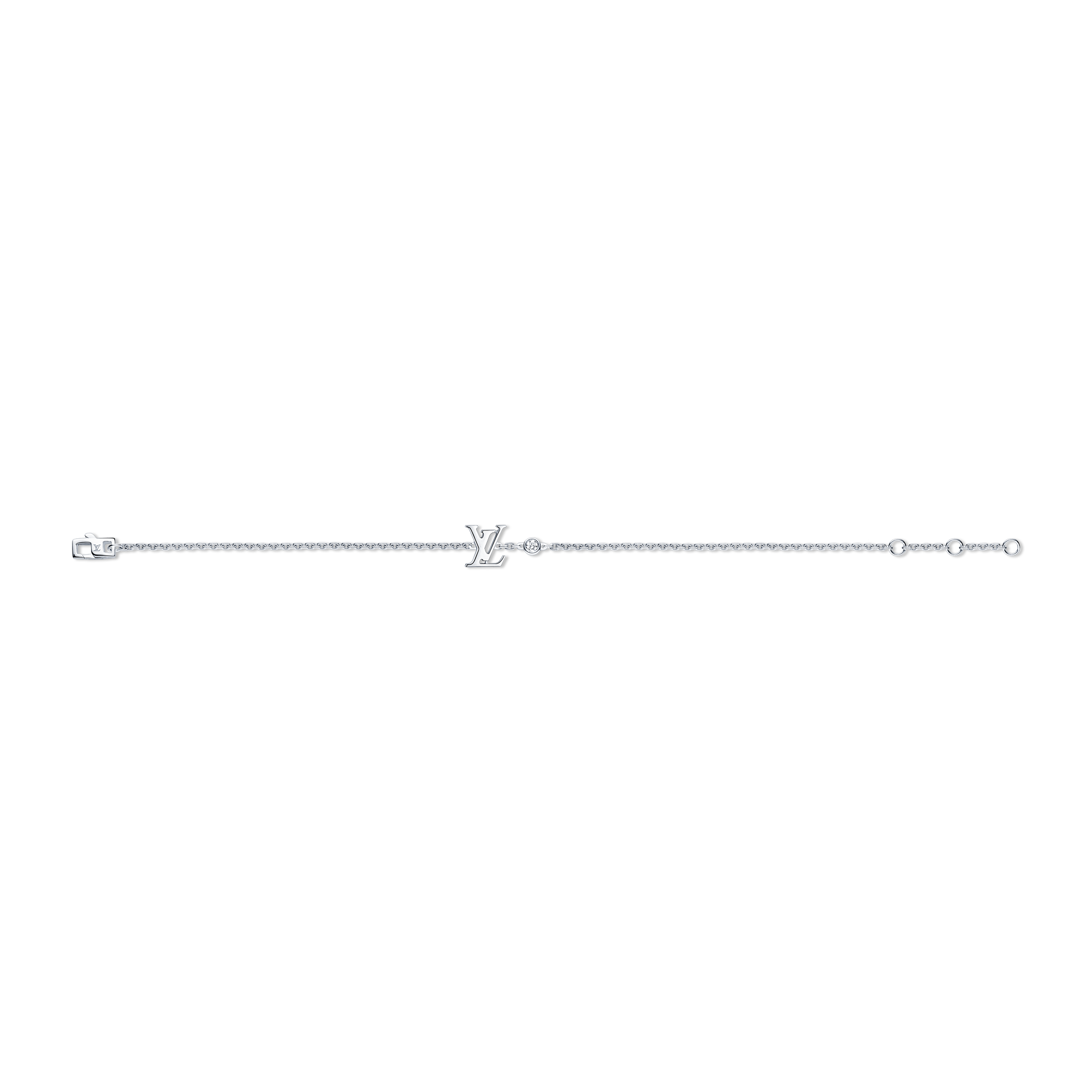  Categories All Fine Jewelry Idylle Blossom LV Bracelet, White Gold And Diamond | Louis Vuitton ® (Product zoom)