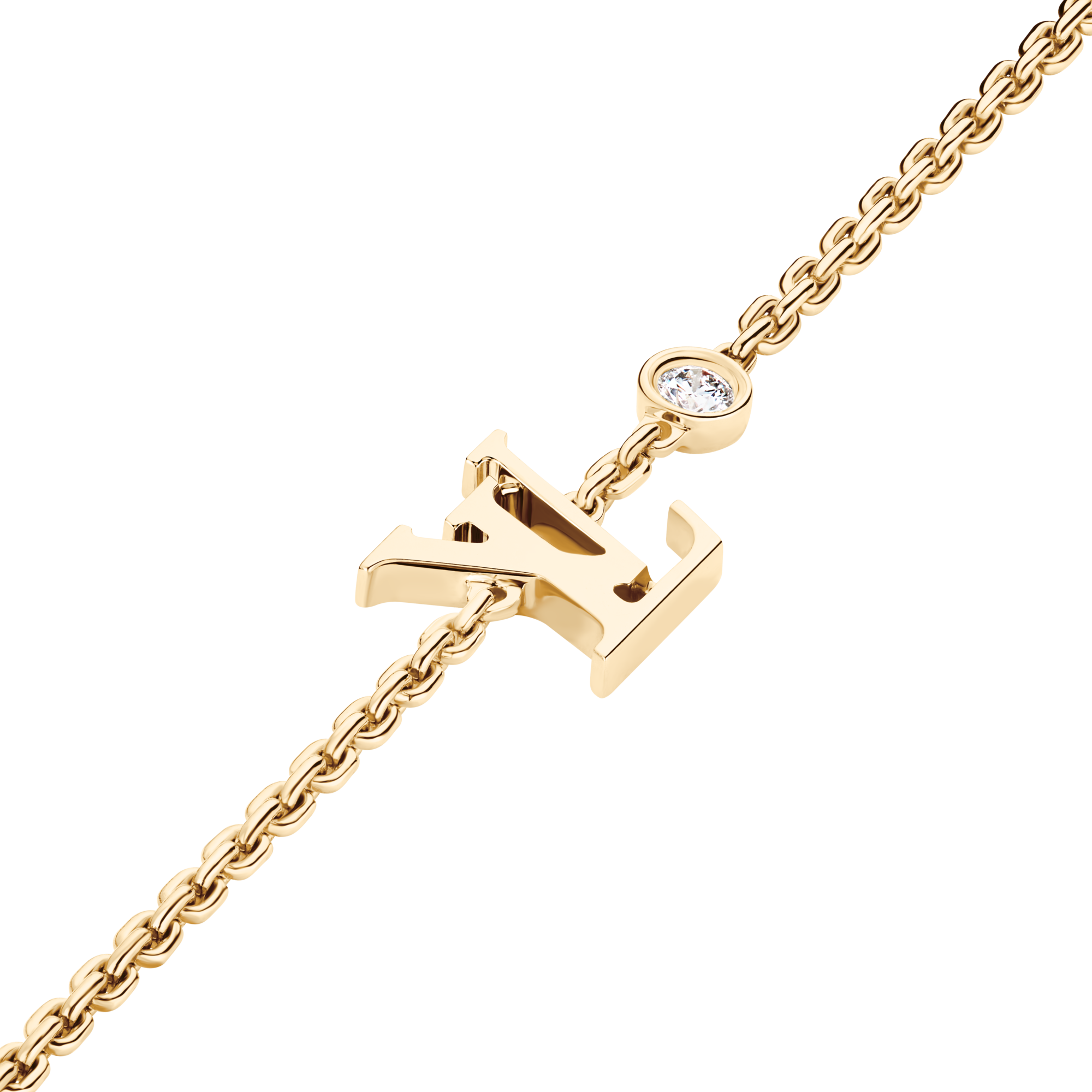  Categories All Fine Jewelry Idylle Blossom LV Bracelet, Yellow gold and diamond | Louis Vuitton ® (Product zoom)