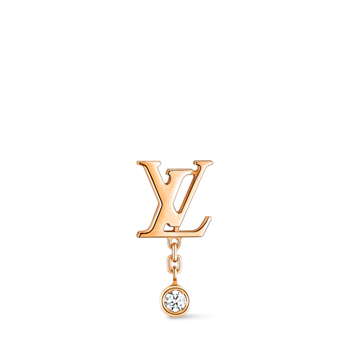 Categories All Fine Jewelry Idylle Blossom LV Ear Stud, Pink Gold And Diamond - Per Unit | Louis Vuitton ® (Product zoom)
