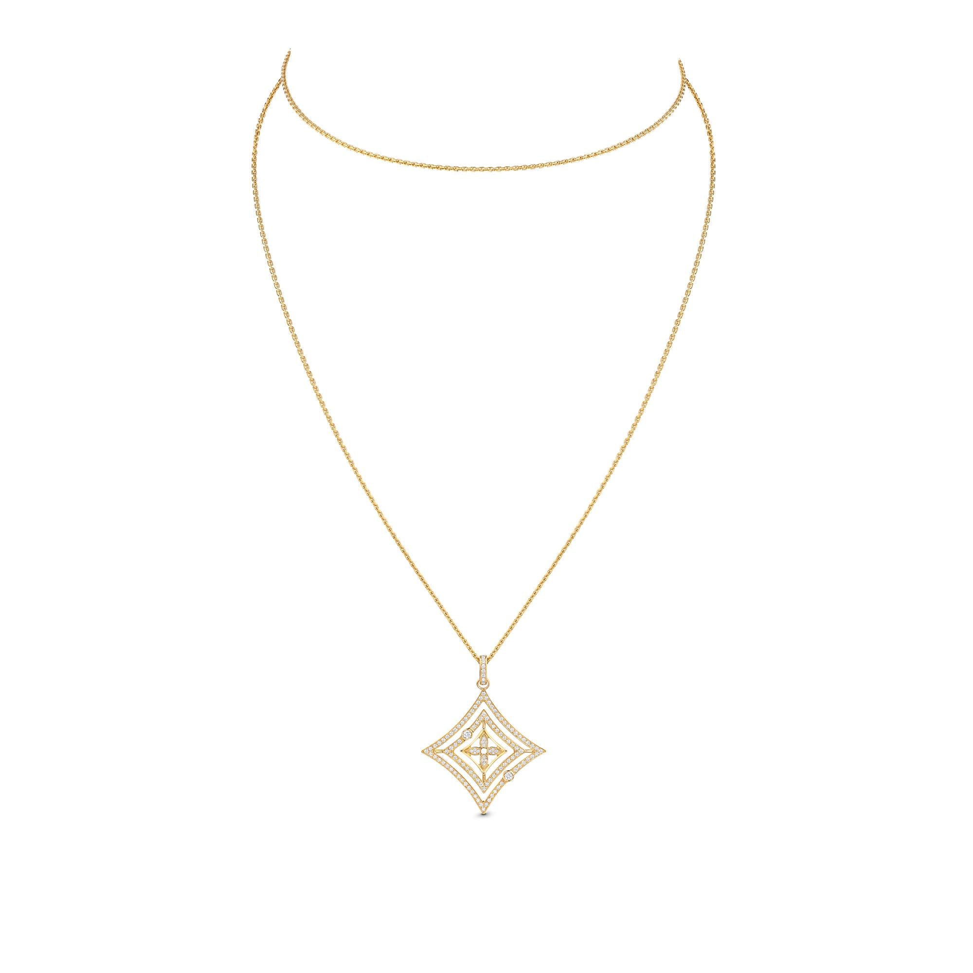  Categories All Fine Jewelry Idylle Blossom Medallion, Yellow Gold And Diamonds | Louis Vuitton ® (Product zoom)