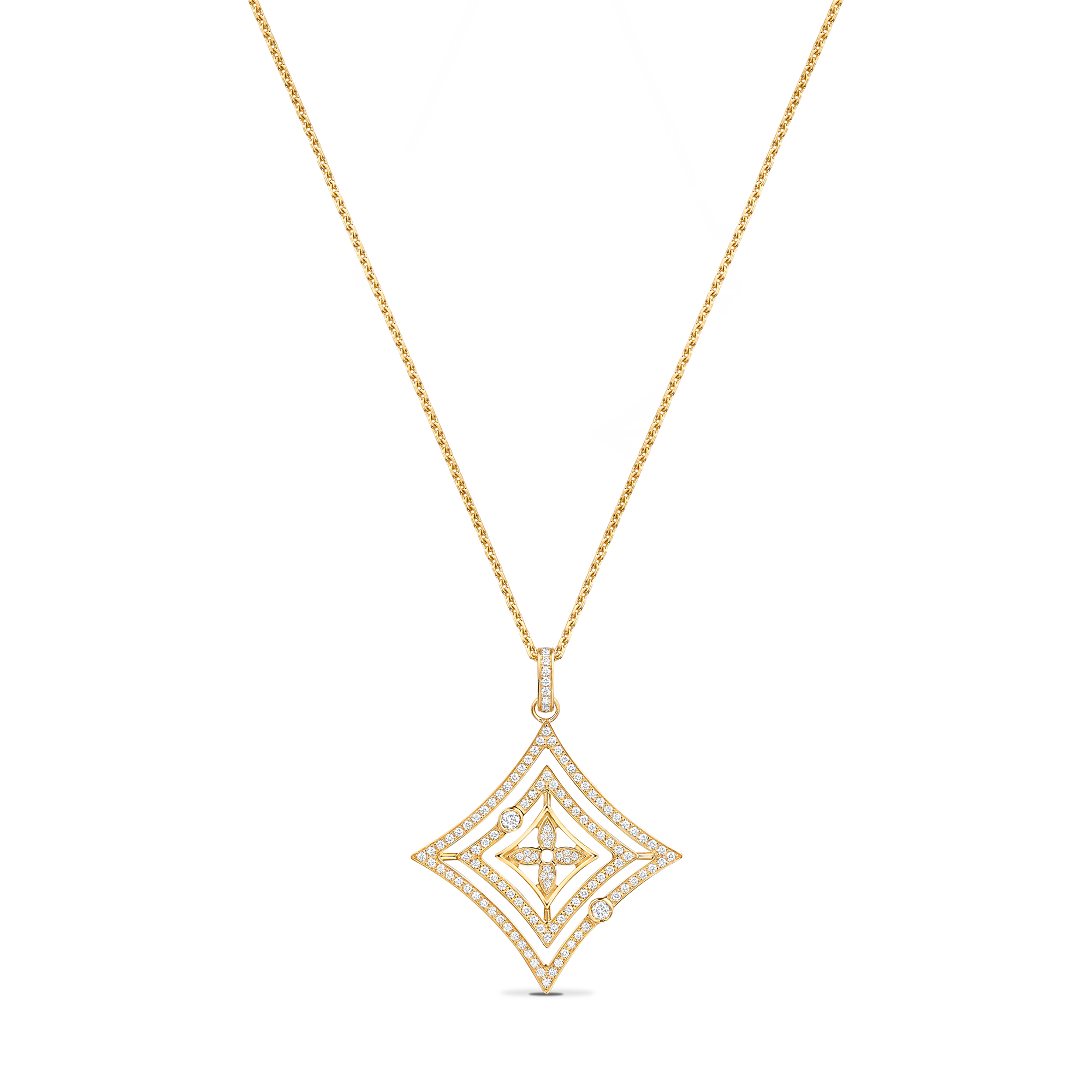 Idylle Blossom Medallion, Yellow Gold And Diamonds