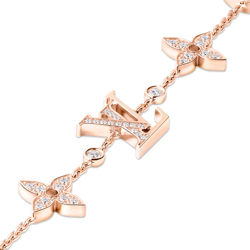Categories Bracelets Idylle Blossom Multi-Motif Bracelet, Pink Gold and Diamonds | Louis Vuitton ® (Product zoom)