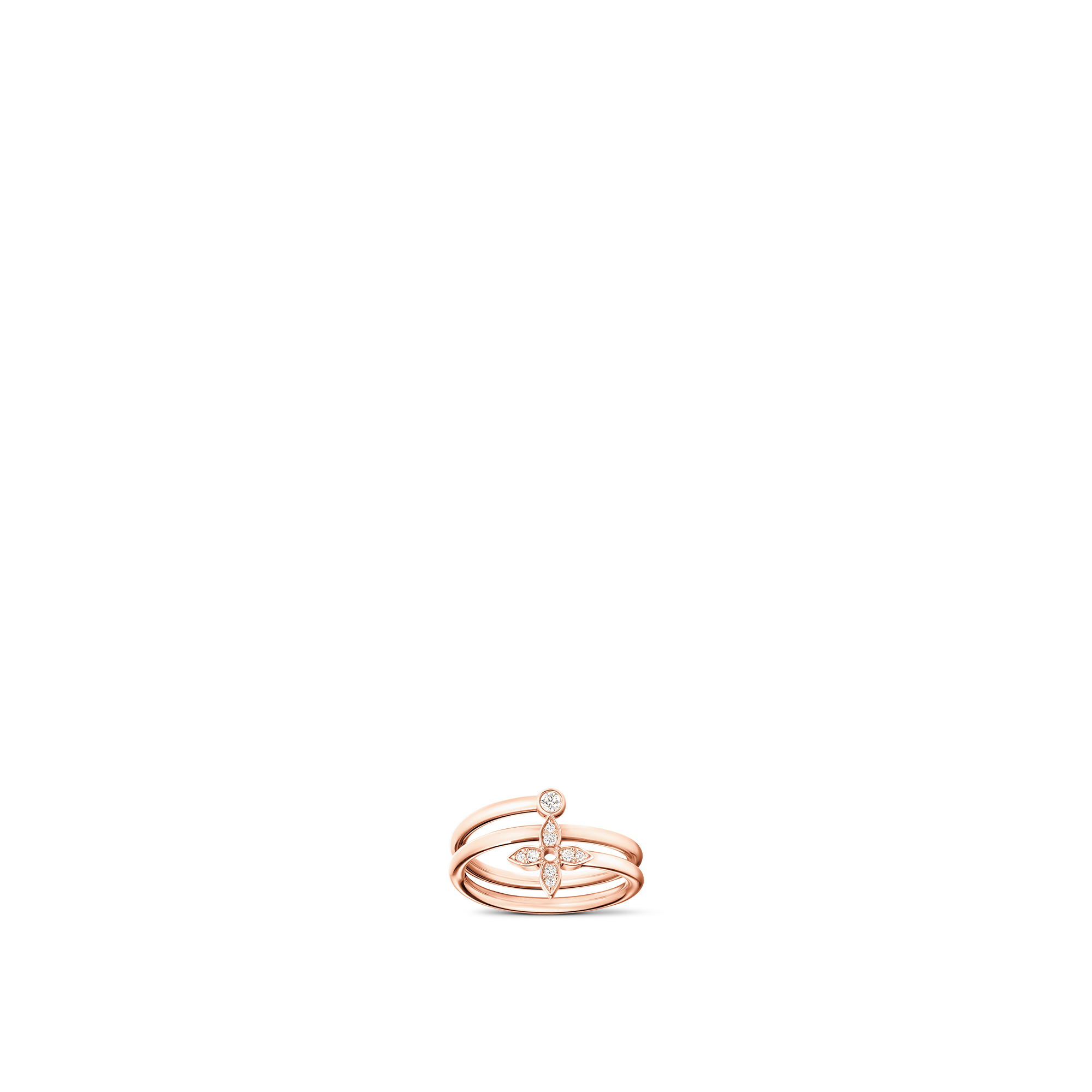  Categories Rings Idylle Blossom Multi Ring, Pink Gold and Diamonds | Louis Vuitton ® (Product zoom)