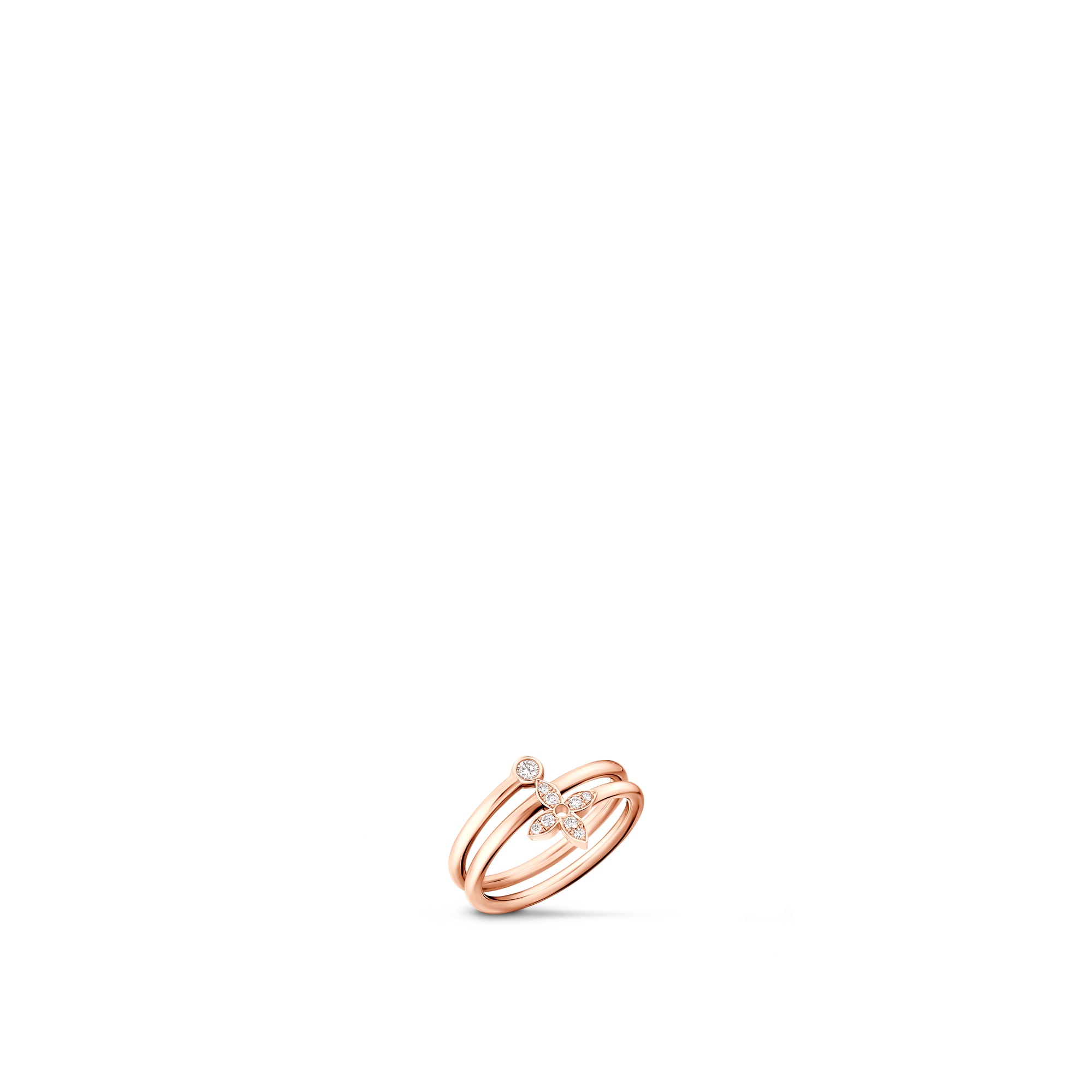  Categories Rings Idylle Blossom Multi Ring, Pink Gold and Diamonds | Louis Vuitton ® (Product zoom)