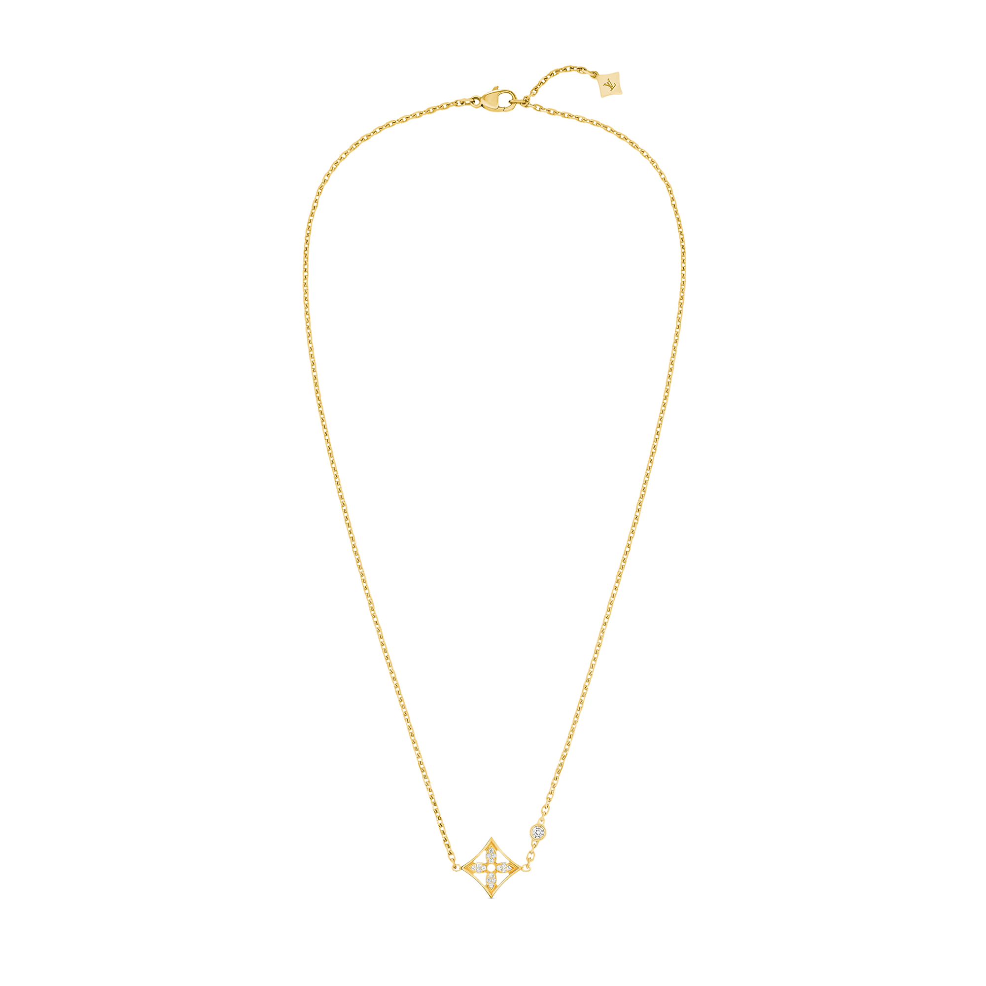 Idylle Blossom Pendant, Yellow Gold And Diamonds