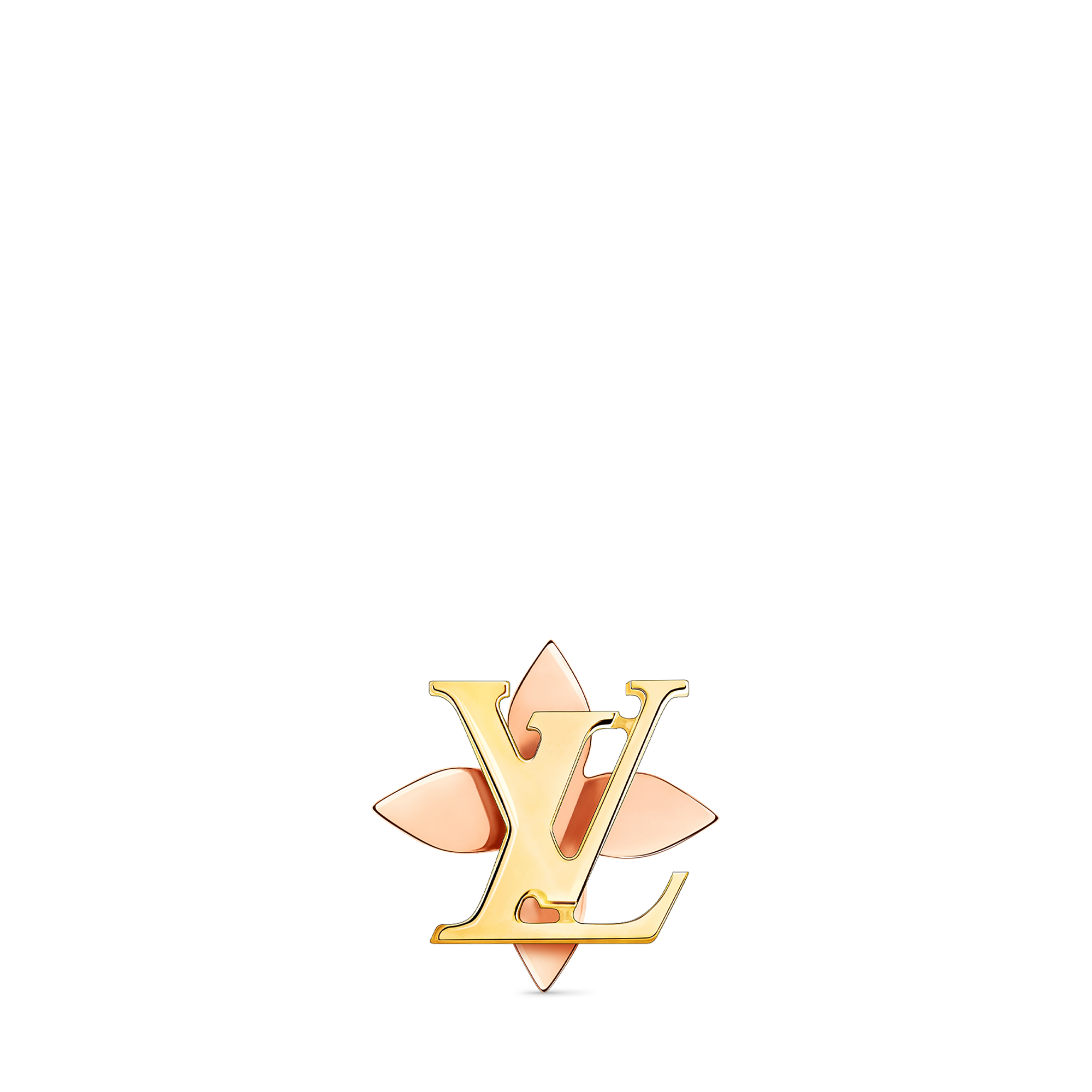 Idylle Blossom Reversible Stud, Pink And Yellow Gold And Diamond - Per Unit