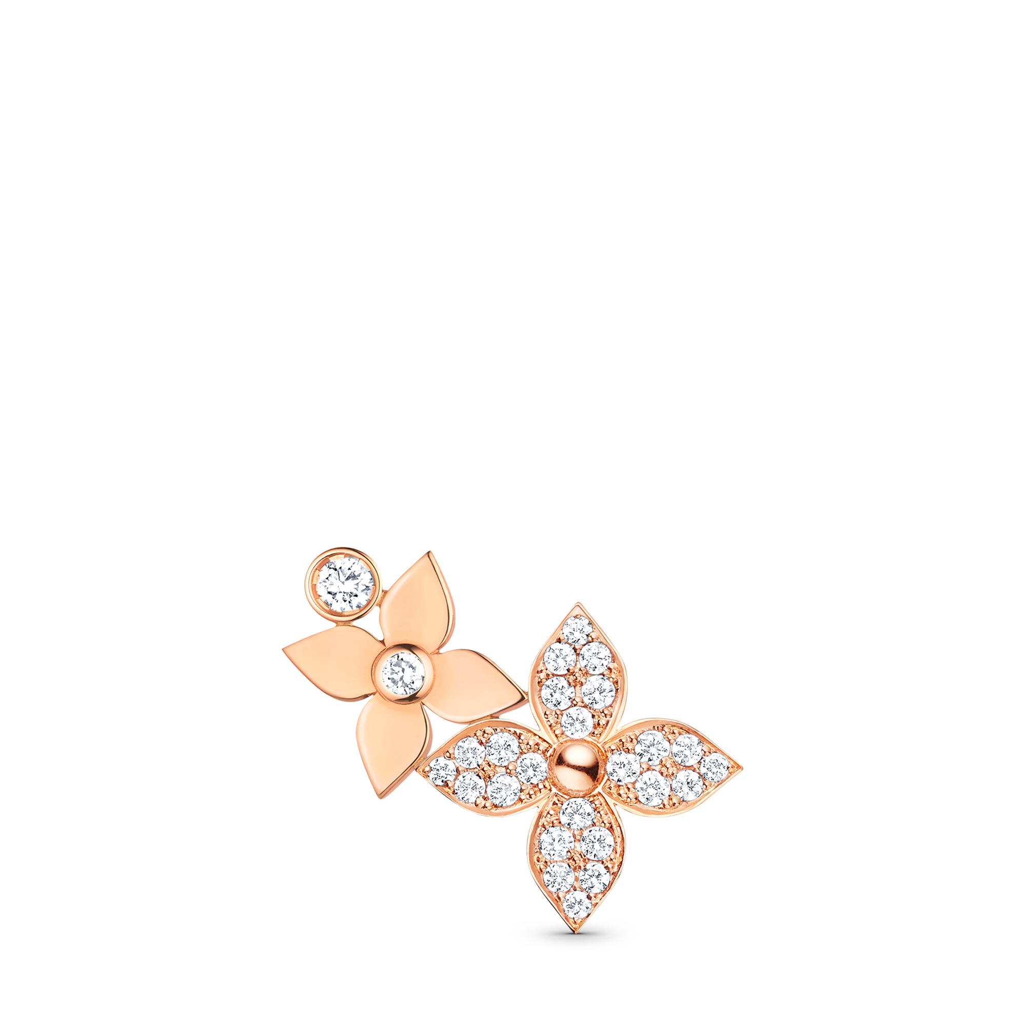  Categories All Fine Jewelry Idylle Blossom Right Earring, Pink Gold And Diamonds - Per Unit | Louis Vuitton ® (Product zoom)