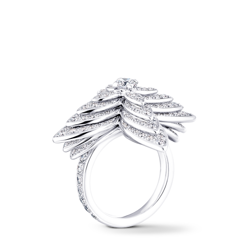 Jewelry Rings Idylle Blossom Ring, White Gold & Diamonds | Louis Vuitton ® (Product zoom)