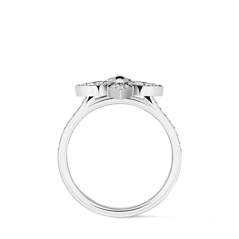 Categories All Fine Jewelry Idylle Blossom Ring, White Gold And Diamonds | Louis Vuitton ® (Product zoom)