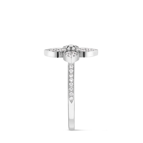 Categories All Fine Jewelry Idylle Blossom Ring, White Gold And Diamonds | Louis Vuitton ® (Product zoom)