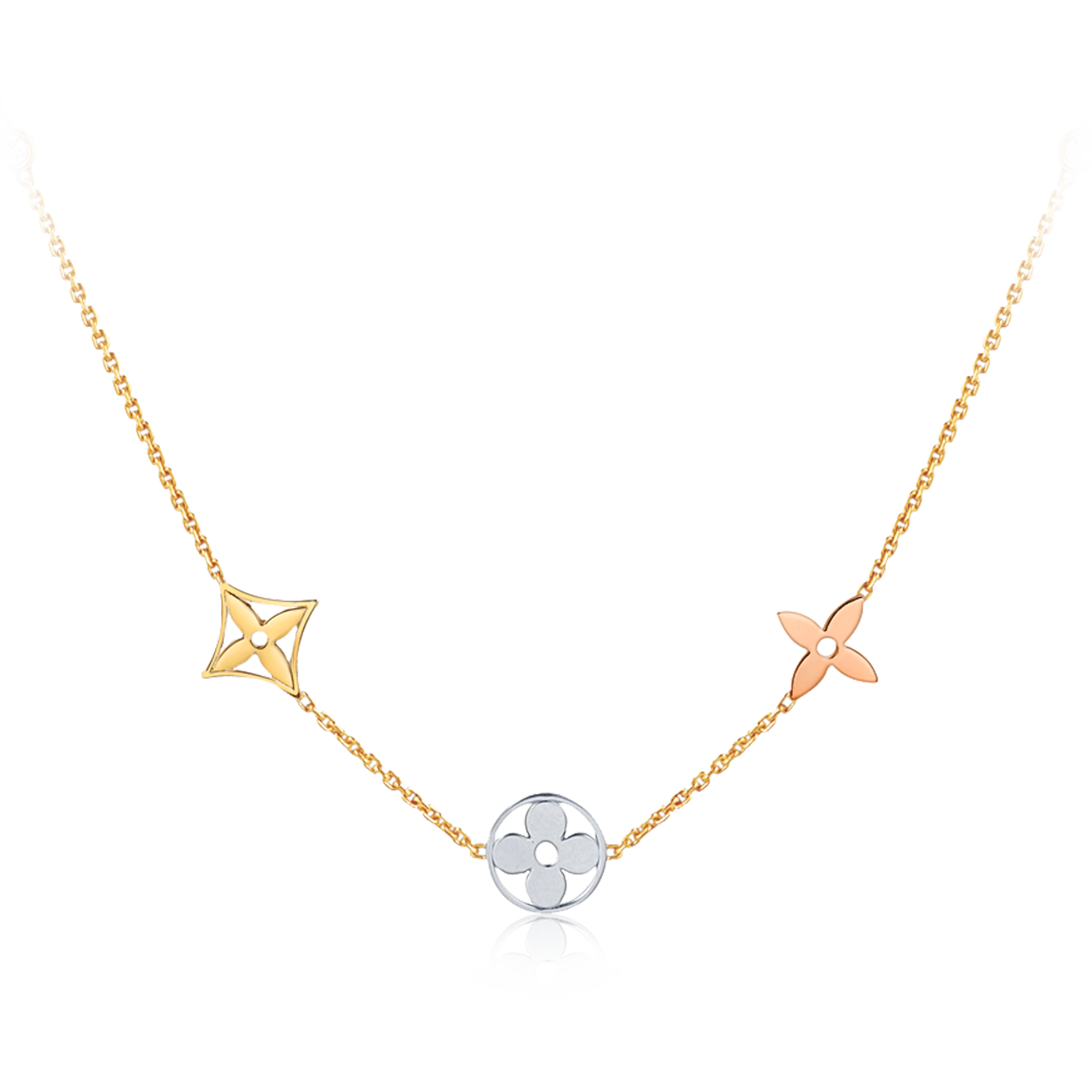  Categories All Fine Jewelry Idylle Blossom sautoir, 3 golds and diamonds | Louis Vuitton ® (Product zoom)