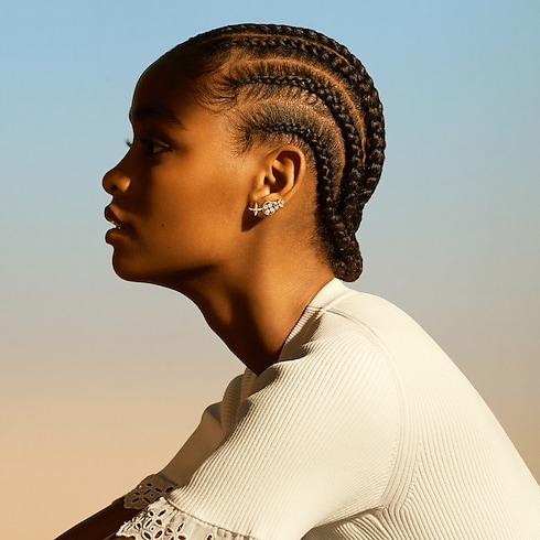 Categories All Fine Jewelry Idylle Blossom Studs, 3 Golds And Diamonds | Louis Vuitton ® (Product zoom)