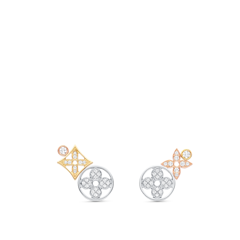 Categories All Fine Jewelry Idylle Blossom Studs, 3 Golds And Diamonds | Louis Vuitton ® (Product zoom)