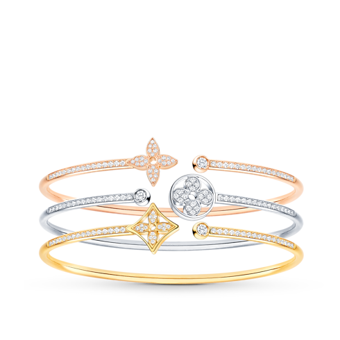 Categories All Fine Jewelry Idylle Blossom Twist Bracelet, Pink Gold And Diamonds | Louis Vuitton ® (Product zoom)
