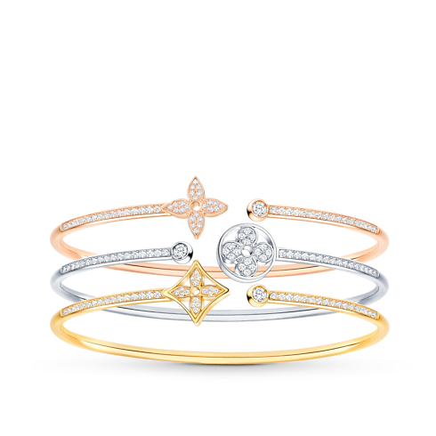 Categories All Fine Jewelry Idylle Blossom Twist Bracelet, Pink Gold And Diamonds | Louis Vuitton ® (Product zoom)