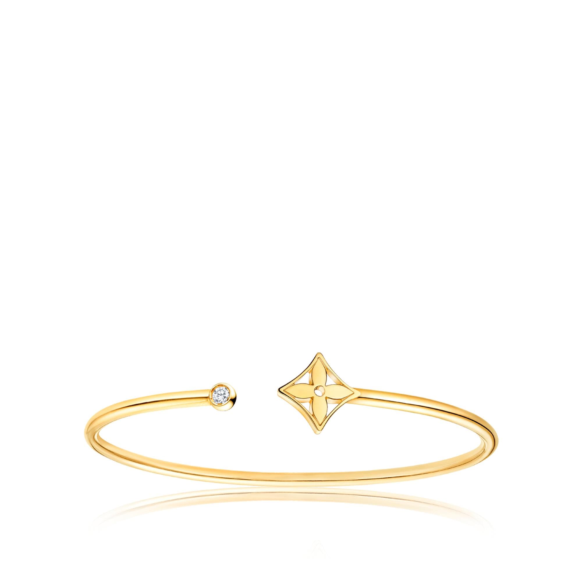 Categories All Fine Jewelry Idylle Blossom Twist Bracelet, Yellow Gold | Louis Vuitton ® (Product zoom)