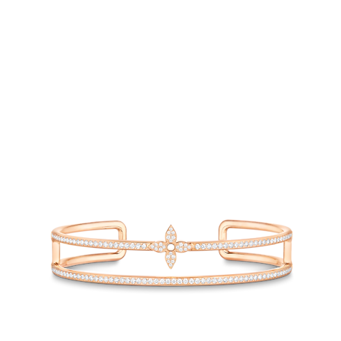 Categories All Fine Jewelry Idylle Blossom Two-Row Bracelet, Pink Gold And Diamonds | Louis Vuitton ® (Product zoom)