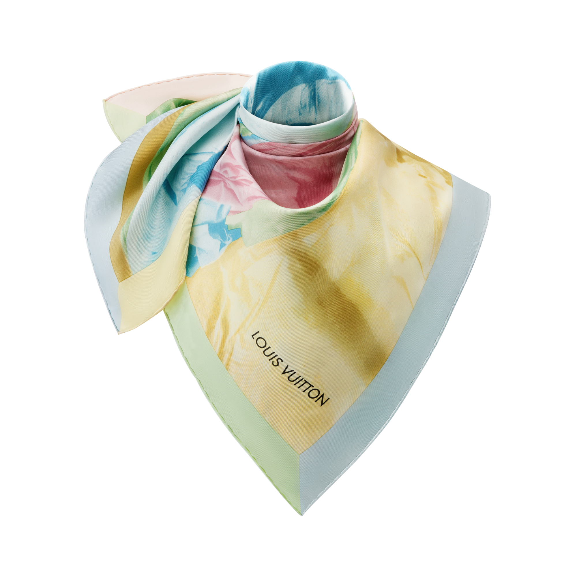 S00 Accessories Silk Squares and Bandeaus  Impressions Mélées Square 90 | Louis Vuitton ® (Product zoom)