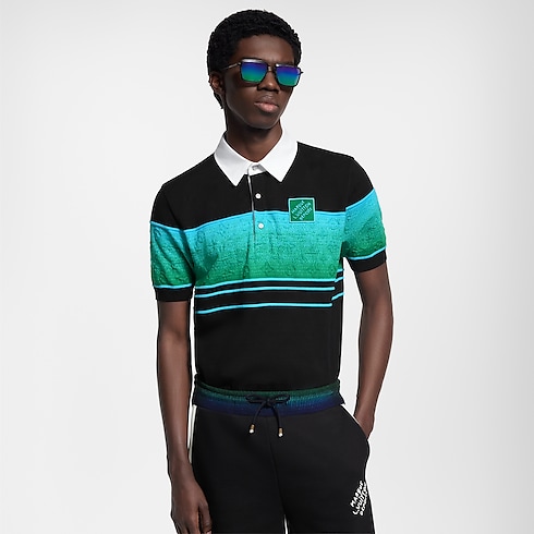 Ready-to-Wear T-Shirts and Polos Iridescent Jacquard Short-Sleeved Polo | Louis Vuitton ® (Product zoom)