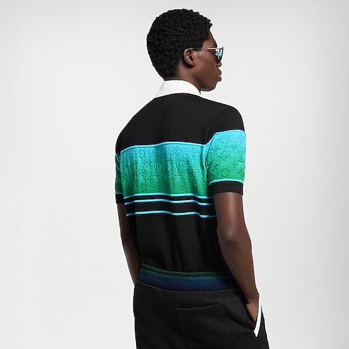 Ready-to-Wear T-Shirts and Polos Iridescent Jacquard Short-Sleeved Polo | Louis Vuitton ® (Product zoom)